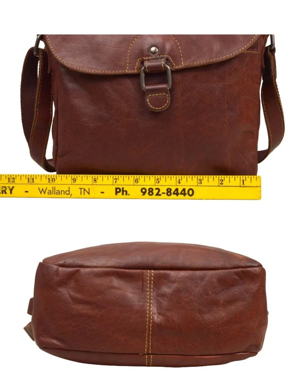 Jack Georges Leather Messenger Bag Nice!